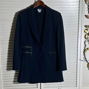 DG2 by Diane Gilman Navy Blazer